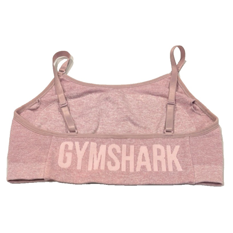 Gymshark Women's Flex Strappy Sports Bra Light Purple Marl Medium No Padded Cups